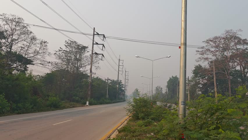 PM2.5 dust in the city.