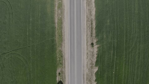 Drone Rising View Revealing Countryside near Sergiev