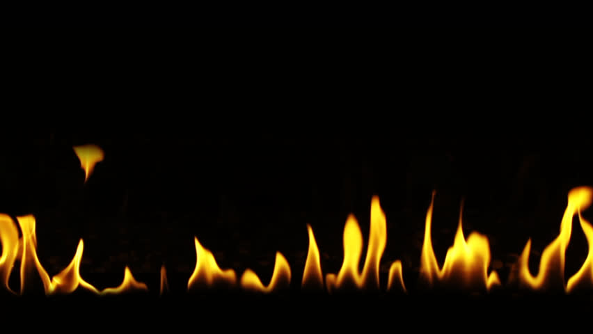 Slow Motion Flames with clean built-in Alpha channel. Actual footage - not CG.