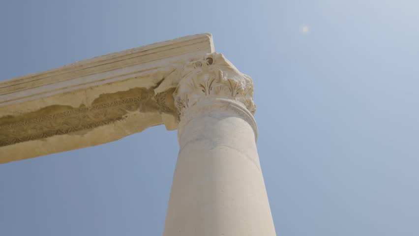 Ancient Ruins of Laodicea Columns and Temple Remains in Denizli Turkey.