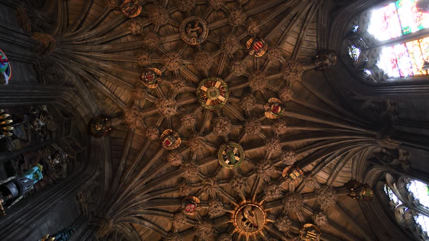 Roof of Thistle Chapel in St Giles