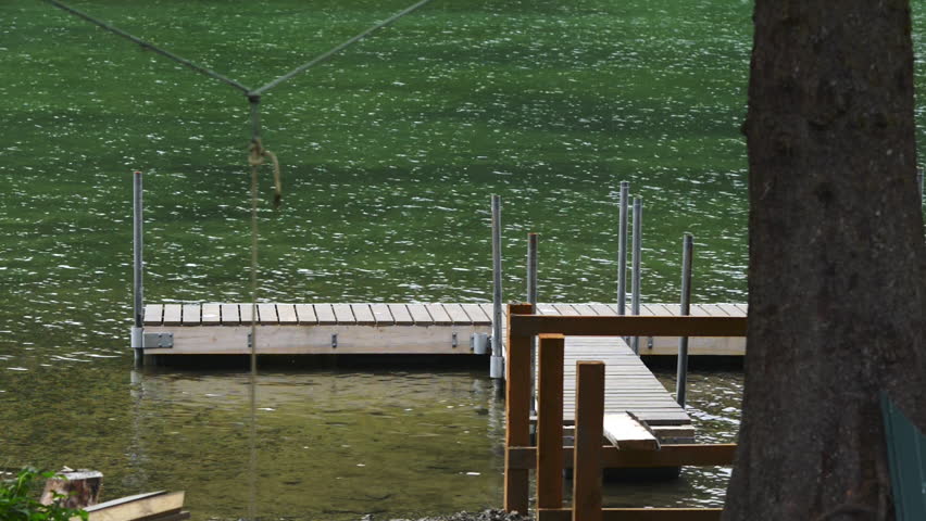 Dock On A Lake In Cordova, Alaska