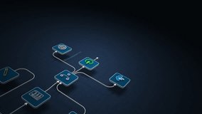 AI Automation Workflow Diagram with Intelligent Agent System, Seamless Loop - Powered by Shutterstock - Get 15% off with code: PIKWIZARD15