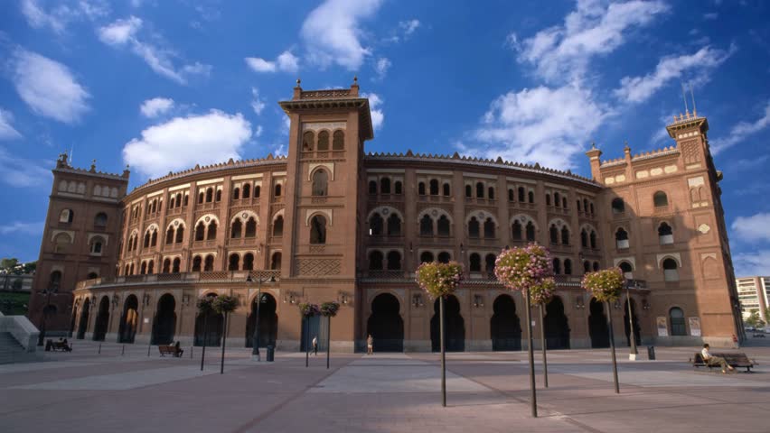 Madrid, Spain Outdoor view of Bullring of Las Ventas. It is a famous bullring located in Guindalera quarter of Madrid.Las Ventas Bullring (Plaza de Toros de Las Ventas), a Neo-Mudejar (Moorish) style building situated in the Guindalera quarter of the district of Salamanca and home of bullfighting in Madrid, Spain.