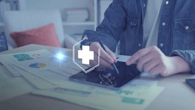 Health insurance and medical healthcare. Medical business life protection plan, digital hospital technology, medicine, patient checkup service, global science innovation, and smart wellness system. - Powered by Shutterstock - Get 15% off with code: PIKWIZARD15