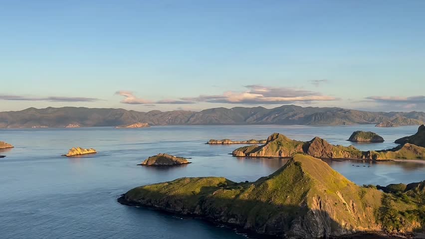 Komodo Island Dual Bay Coastal Landscape