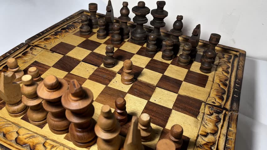 White Pawn Capturing Black Pawn on Chessboard