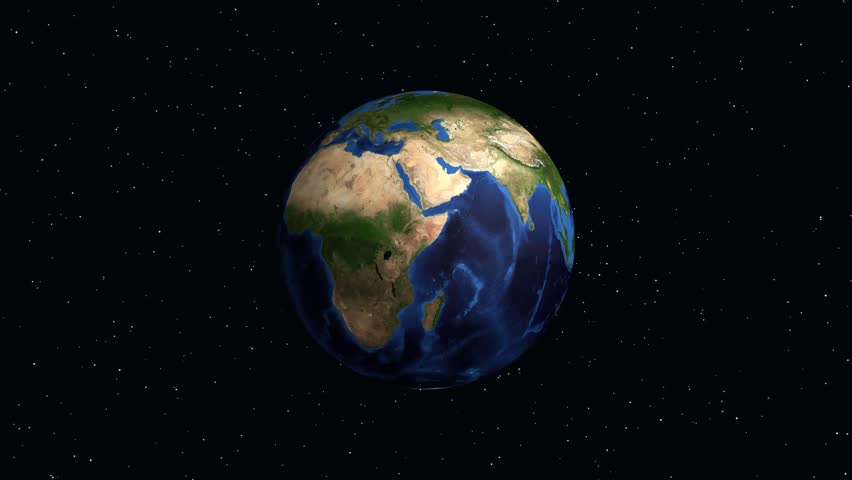 Digital earth rotates and zooms into Alaska with a red pin and demographic information overlay