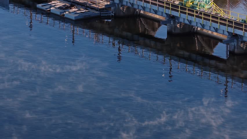Carpenter Dam - Concrete Gravity Dam On The Ouachita River Near Hot Springs, Arkansas, United States. Aerial Shot