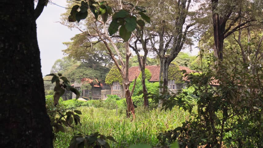 Nairobi, Kenya - 13th october, 2025: historic Giraffe Manor house nestled in a lush acacia forest in Nairobi, Kenya. Highlights iconic colonial architecture and sanctuary scenery