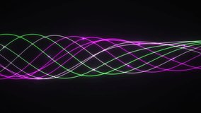 Intertwined Glowing Neon Ribbons Flowing Seamlessly on Dark Background - Powered by Shutterstock - Get 15% off with code: PIKWIZARD15