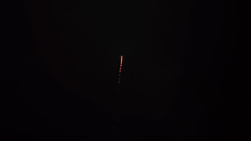 Colorful Fireworks Explosion in Night Sky Celebration Background