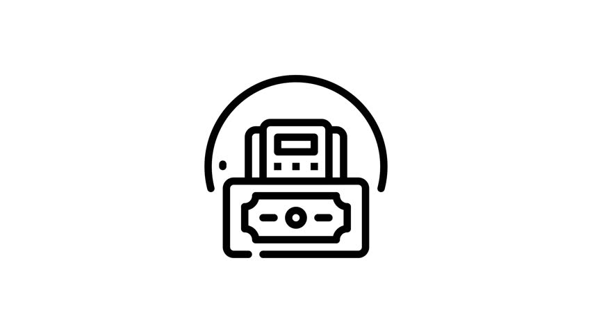 Dollar bill secured with digital sensor. Suitable for financial security concepts in presentations, articles, and design projects.

