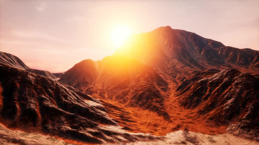 Sun rays pierce through clouds over a serene mountain valley, capturing breathtaking nature, landscapes, and atmospheric light for scenic visuals.