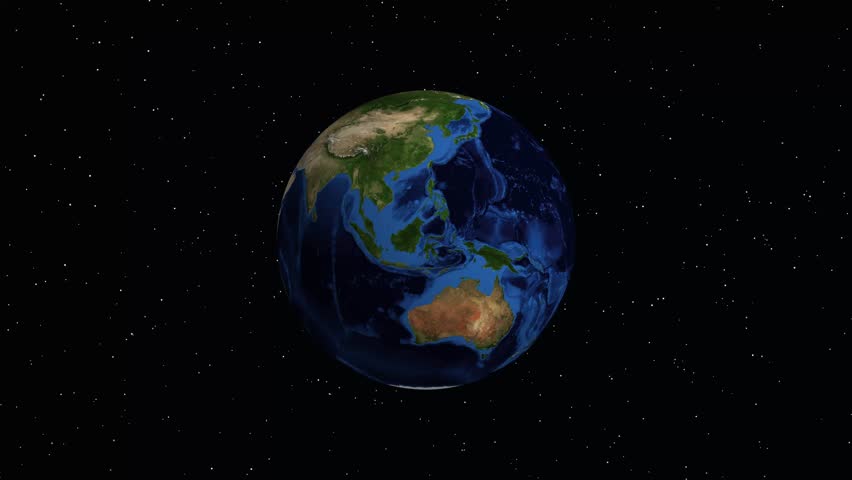 Digital globe animation zooms from deep space into illuminated night city lights of Brussels Belgium