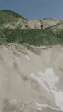 A cinematic drone-style 4K aerial shot sweeping across the lush, green mountainous terrain of Mount Wilder. The video features professional 3D tracking text that appears integrated into the landscape as the camera passes through the valley. This high-quality footage is ideal for travel documentaries, geographic presentations, environmental storytelling, and outdoor adventure content. Available in both horizontal and vertical 4K orientations. - Powered by Shutterstock - Get 15% off with code: PIKWIZARD15