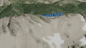 A cinematic drone-style 4K aerial shot sweeping across the lush, green mountainous terrain of Mount Wilder. The video features professional 3D tracking text that appears integrated into the landscape as the camera passes through the valley. This high-quality footage is ideal for travel documentaries, geographic presentations, environmental storytelling, and outdoor adventure content. Available in both horizontal and vertical 4K orientations. - Powered by Shutterstock - Get 15% off with code: PIKWIZARD15
