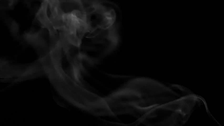 Abstract blue smoke rising and swirling against a dark backdrop. The smoke has a delicate, ethereal quality and the color gives an mysterious vibe