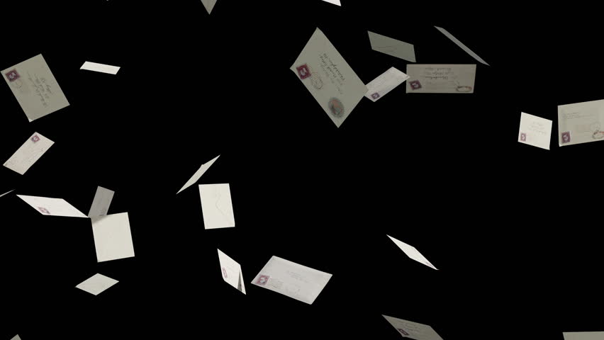 Letter Fall with Lumma Matte