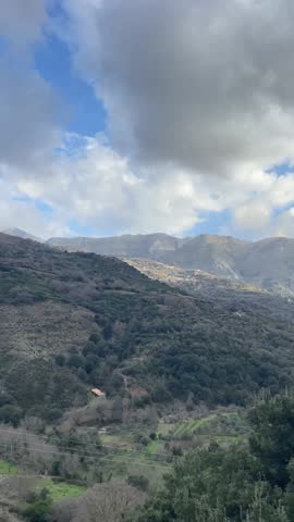 Vertical panorama of Crete