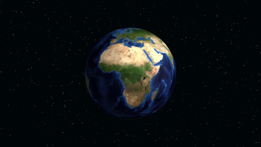 Digital globe rotates and zooms into Manchester, United Kingdom, displaying population statistics and location