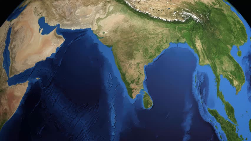 A commercial airplane flies across a 3D globe from London to Taipei with location markers