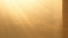Golden Dust Particles Dance in the Light: Abstract background of light rays and floating particles creates a mesmerizing display of illumination. - Powered by Shutterstock - Get 15% off with code: PIKWIZARD15