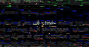 Oil crisis headline news across international media. Abstract concept of news titles on noise displays loop. TV glitch effect seamless looped. - Powered by Shutterstock - Get 15% off with code: PIKWIZARD15