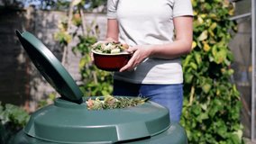 Food and Green organics. Bio waste bin. dirty looking food waste Kitchen food scraps including fruit, vegetables and egg shells. Separate waste collection - Powered by Shutterstock - Get 15% off with code: PIKWIZARD15