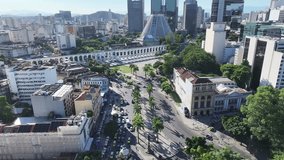 Lapa Bows In Rio De Janeiro Brazil. Modern City Center With Skyscrapers Reflecting The Urban Life. Construction Skyline Skyscrapers Amazing. Construction Corporate Business. Rio de Janeiro Brazil. - Powered by Shutterstock - Get 15% off with code: PIKWIZARD15