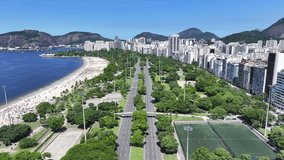 Rio De Janeiro Skyline In Rio De Janeiro Brazil. Aerial View Of Stunning Beach With Crystal Clear Waters. Town Sky Backgrounds Urban. Town Outdoor Famous. Rio de Janeiro Brazil. - Powered by Shutterstock - Get 15% off with code: PIKWIZARD15