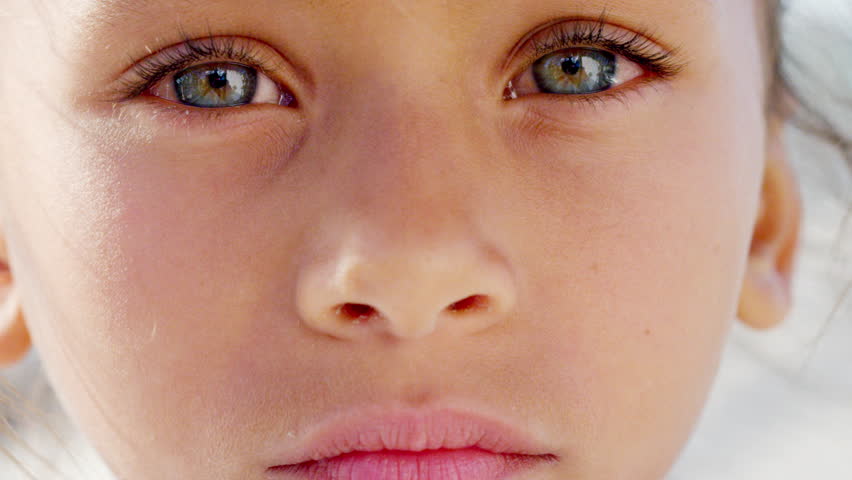 Face, sad and girl in nature, anxiety and lost with mental health, unhappy or poverty. Outdoor, youth or kid with emotion, disappointed or scared with fear, lonely or person with depression in Canada