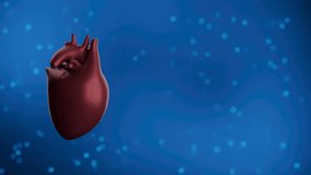 Digital heart model and heartbeat line with glowing points in blue background showing connection between technology and health. - Powered by Shutterstock - Get 15% off with code: PIKWIZARD15