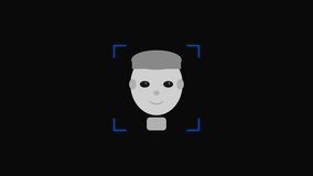 Face recognition graphic suitable for technology and security related designs. Icons, web banners, and promotional materials. - Powered by Shutterstock - Get 15% off with code: PIKWIZARD15
