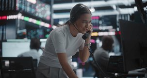 Happy Female Analyst Cheering For Stock Market Recovery and Asset Growth. Seeing Positive Trend on Analytical Dashboard, Woman Celebrates Profit Gains. Successful Professional in Digital Exchange Hub. - Powered by Shutterstock - Get 15% off with code: PIKWIZARD15
