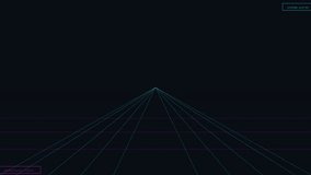 Retro Cyberpunk HUD Digital Interface with Binary Code and Vanishing Point - Powered by Shutterstock - Get 15% off with code: PIKWIZARD15