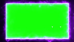 Dynamic audio equalizer visualizes sound waves with colorful square bars and triangular peaks on a bright green screen, encased within a vibrant, glowing neon energy frame, offering versatile background footage for musical performances, parties, or digital content creation projects. - Powered by Shutterstock - Get 15% off with code: PIKWIZARD15