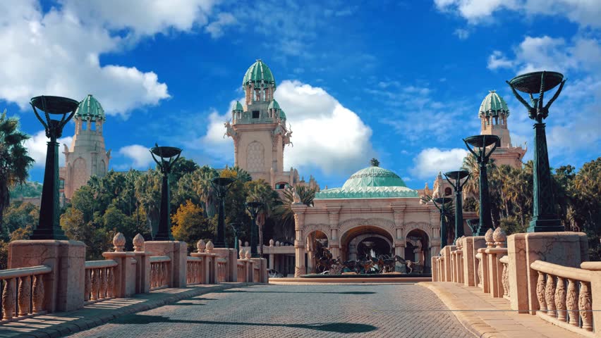 panorama of Sun City, The Palace of Lost City, Luxury Resort in South AfricaSun City, The Palace of Lost City, Luxury Resort in South Africa
