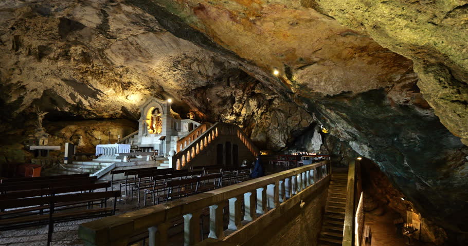 The Sainte Beaume grotto, Var department, Southern France.