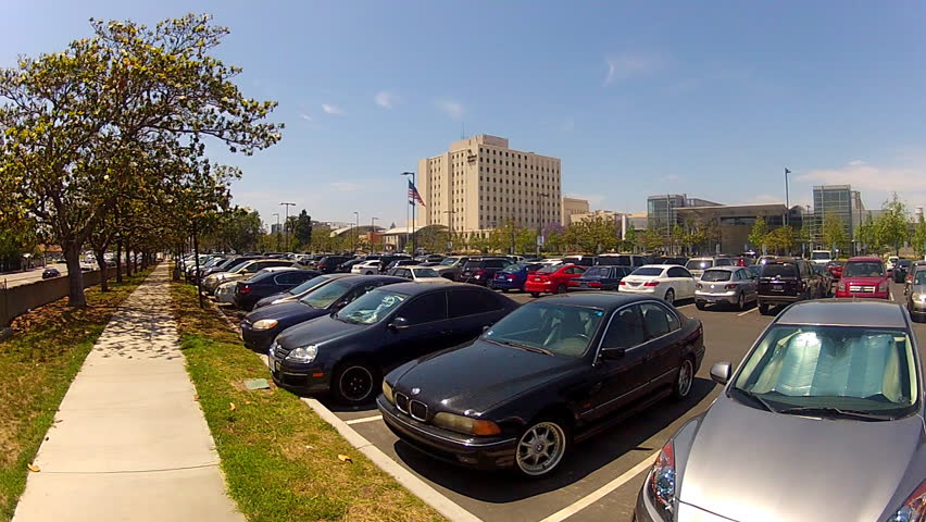 LONG BEACH, CA: May 20, 2013- A wide shot of the eastern buildings and parking