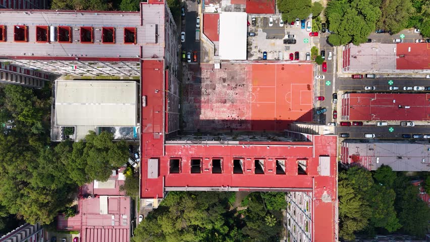 Vertical shot of Mario pani cupa building in mexico city
