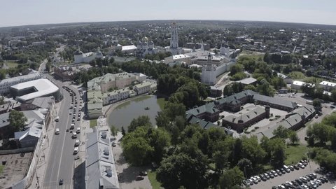 Aerial Forward Flight above Cathedral Bell Tower