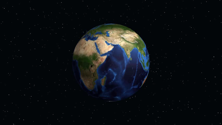 A rotating digital earth zooms into North America, highlighting Corpus Christi with informational text
