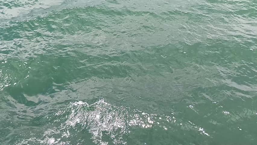 Close-up of sparkling, tranquil blue-green water surface with gentle ripples reflecting natural light, creating a soothing and serene aquatic texture