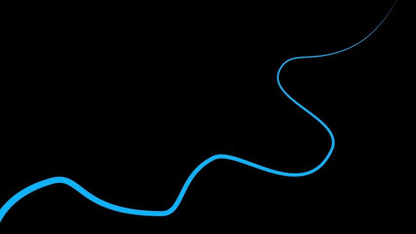 Winding Path with Location Markers Animation