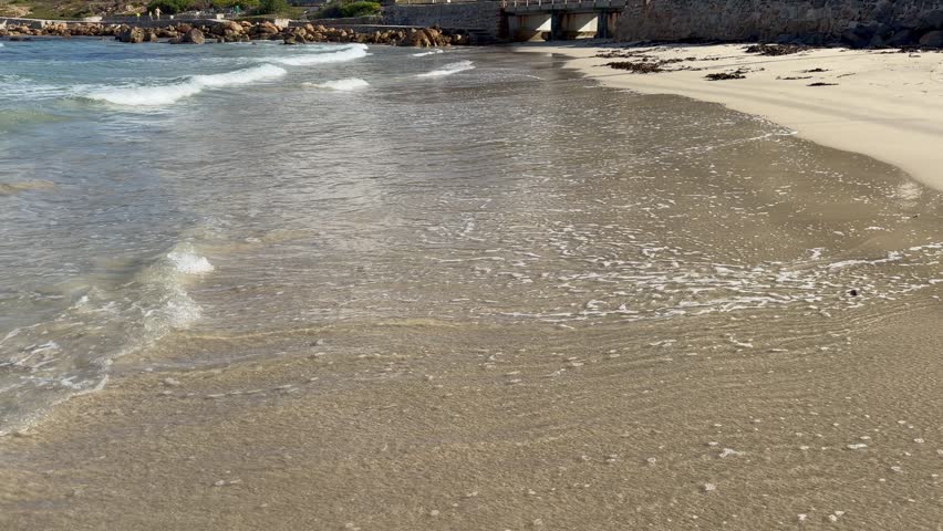 Glencairn Beach near Cape Town, South Africa on a sunny day.