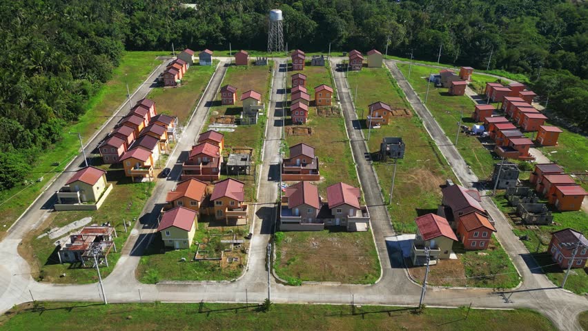 Wide cinematic shot of open street perspective at Camella Homes Alfonso Cavite Philippines