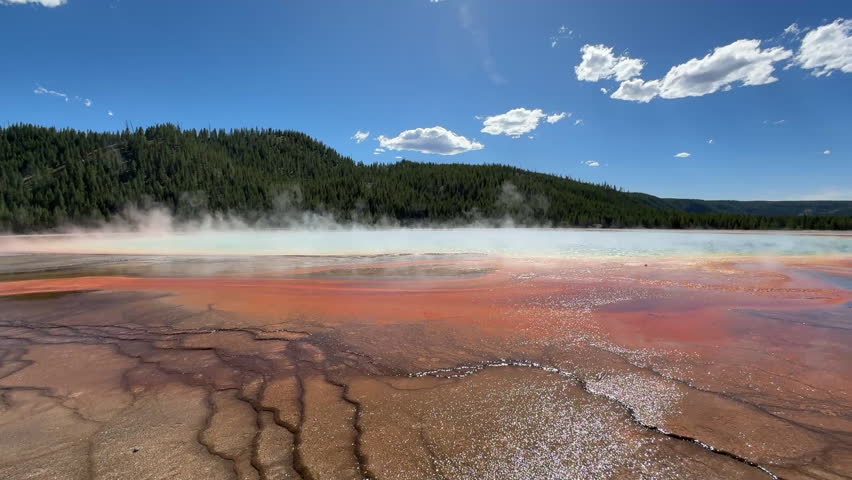 Grand Prismatic Spring at Yellowstone National Park, USA