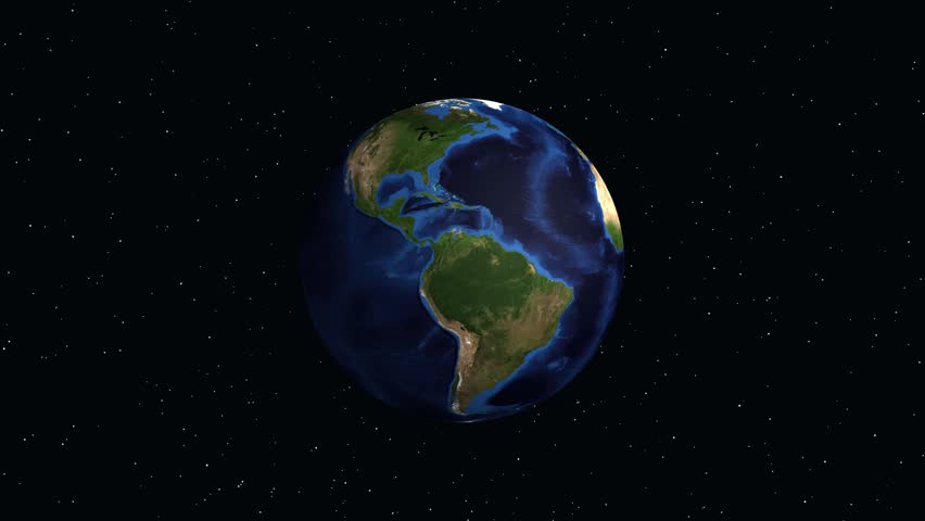 Digital animation zooms from space to Haiti, displaying city information and a location marker