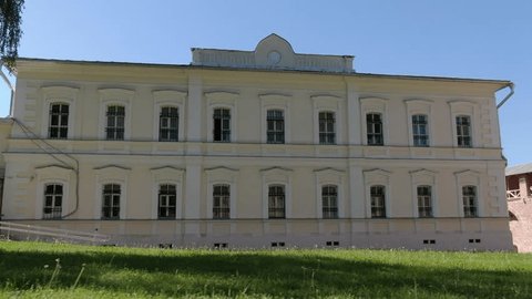 Sideways Drone Shot Historic Facade Wall